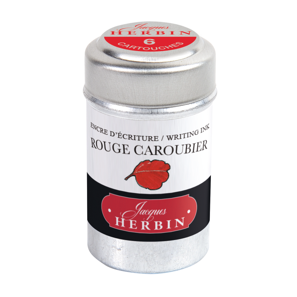 Ink cartridges - J.Herbin - Ruby Red 6 pcs