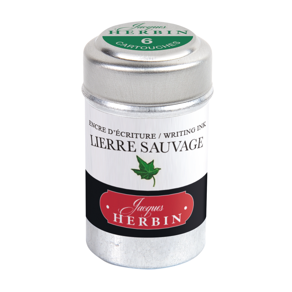 Ink cartridges - J.Herbin - Ivy Green 6 pcs
