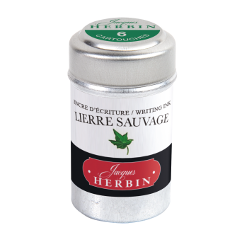 Naboje atramentowe - J.Herbin - Ivy Green 6 szt.