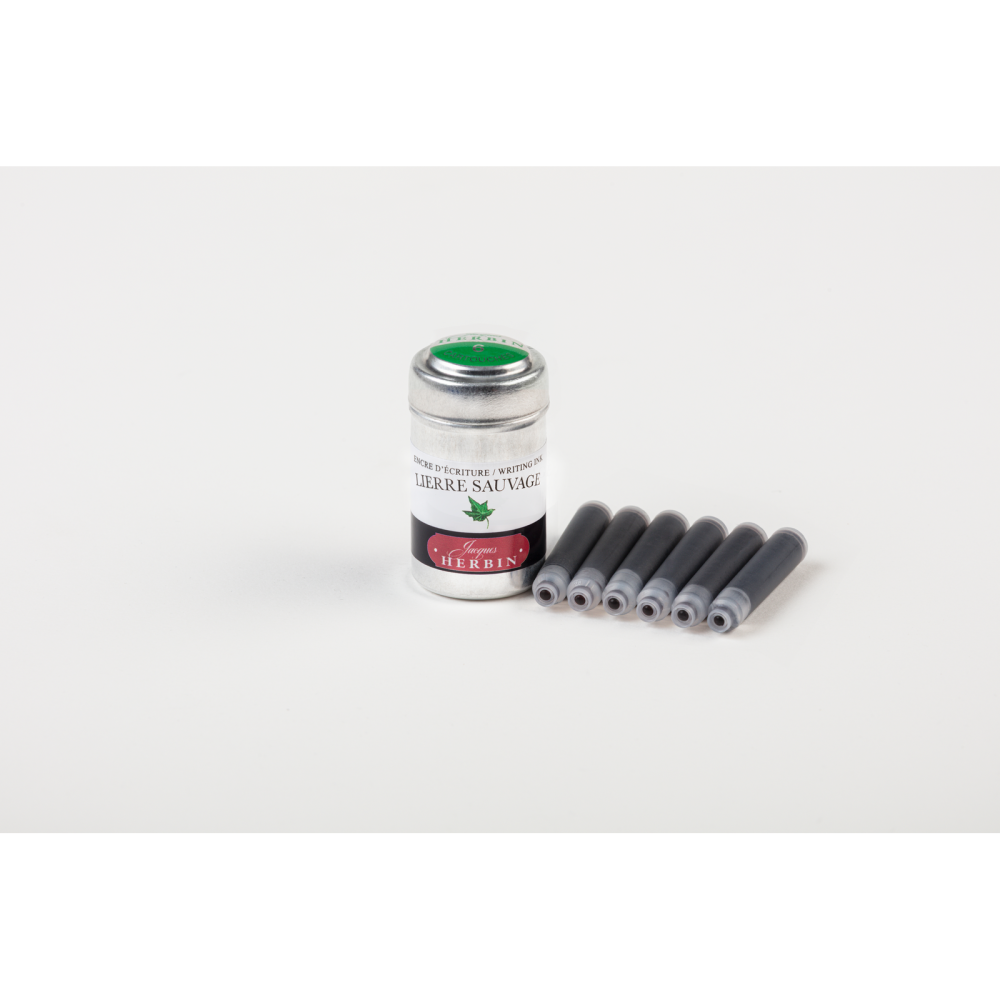 Naboje atramentowe - J.Herbin - Ivy Green 6 szt.