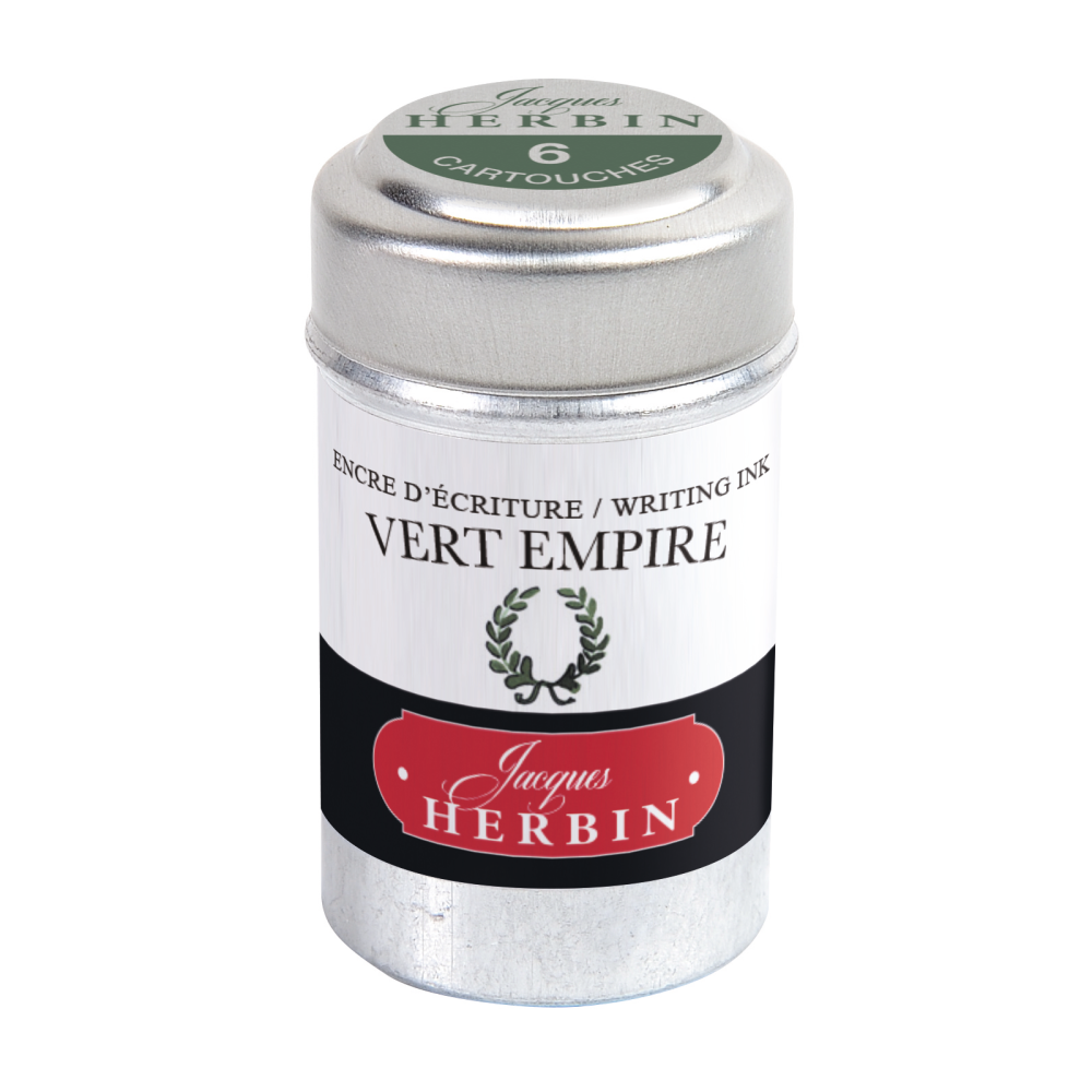Ink cartridges - J.Herbin - Empire Green 6 pcs