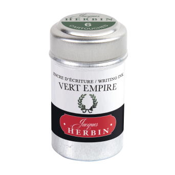 Naboje atramentowe - J.Herbin - Empire Green 6 szt.