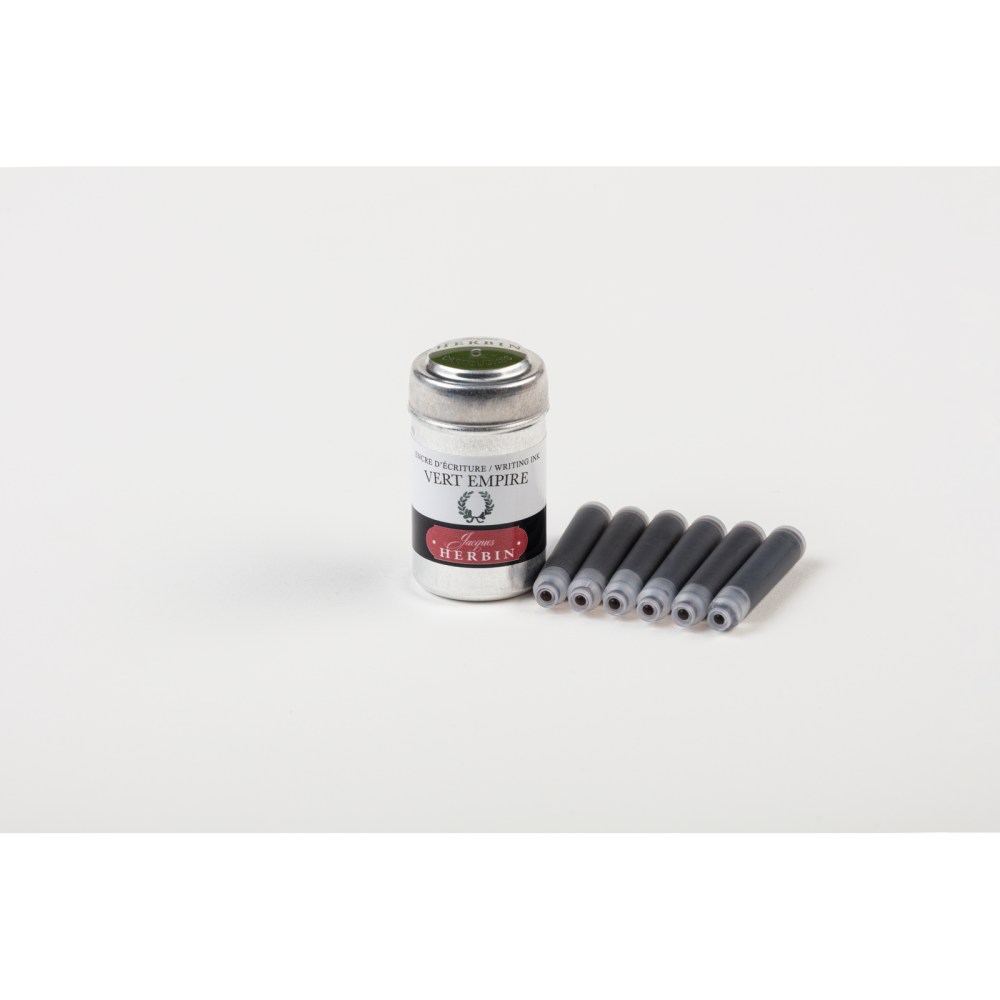 Ink cartridges - J.Herbin - Empire Green 6 pcs