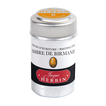 Ink cartridges - J.Herbin - Amber of Birmany 6 pcs