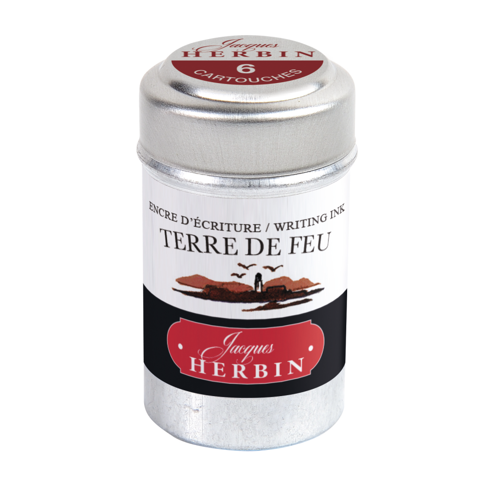 Naboje atramentowe - J.Herbin - Earth Brown 6 szt.
