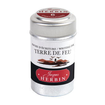 Ink cartridges - J.Herbin - Earth Brown 6 pcs