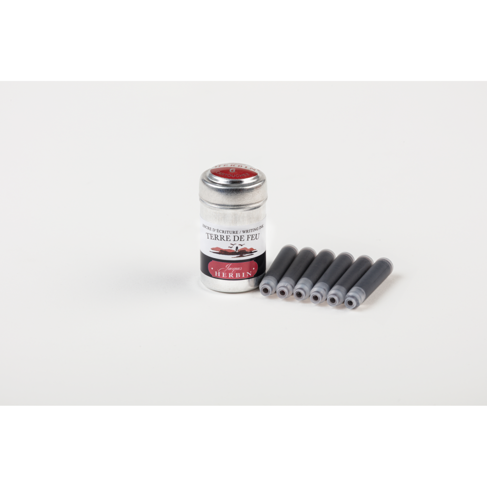 Naboje atramentowe - J.Herbin - Earth Brown 6 szt.