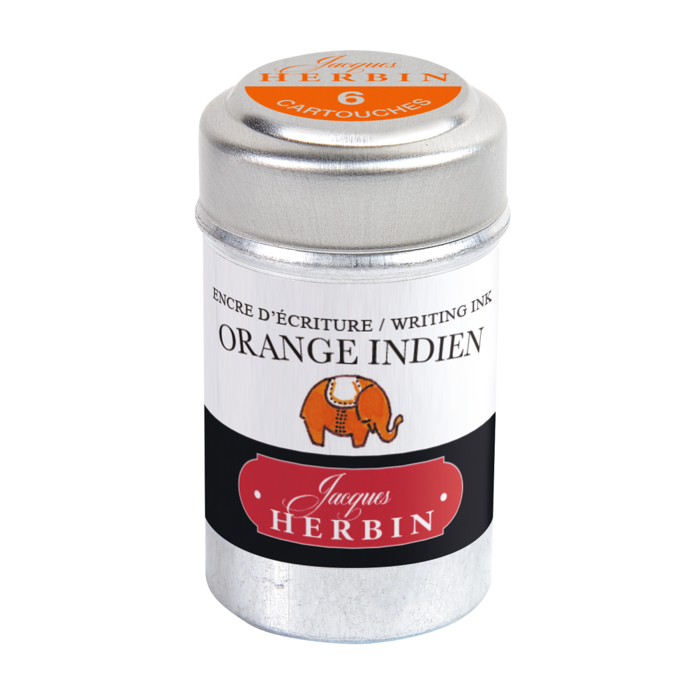 Ink cartridges - J.Herbin - Indian Orange 6 pcs