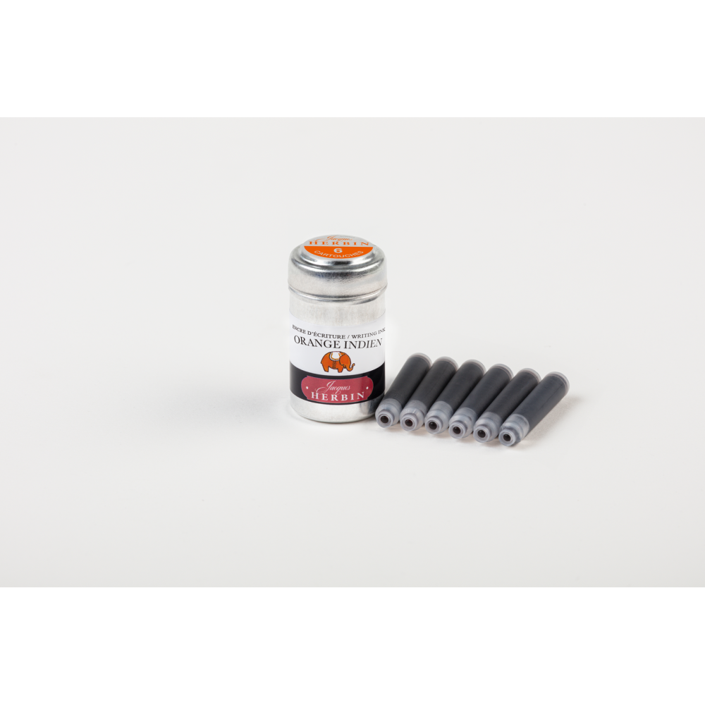 Ink cartridges - J.Herbin - Indian Orange 6 pcs