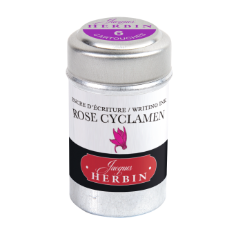Naboje atramentowe - J.Herbin - Cyclamen Pink 6 szt.