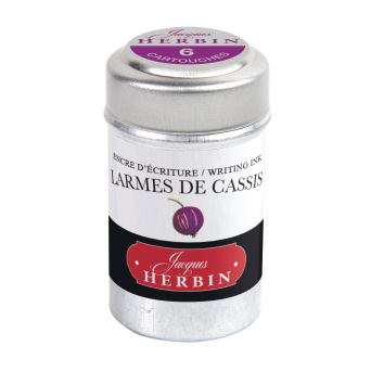 Ink cartridges - J.Herbin - Black Currant 6 pcs