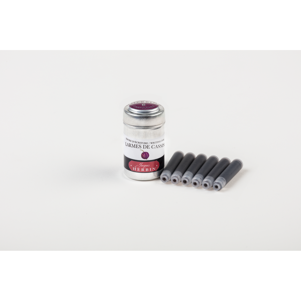 Ink cartridges - J.Herbin - Black Currant 6 pcs