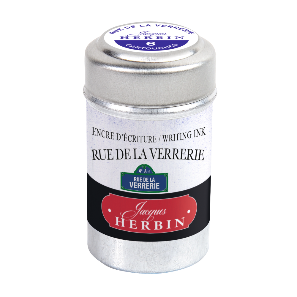 Ink cartridges - J.Herbin - Rue de la Verrerie 6 pcs