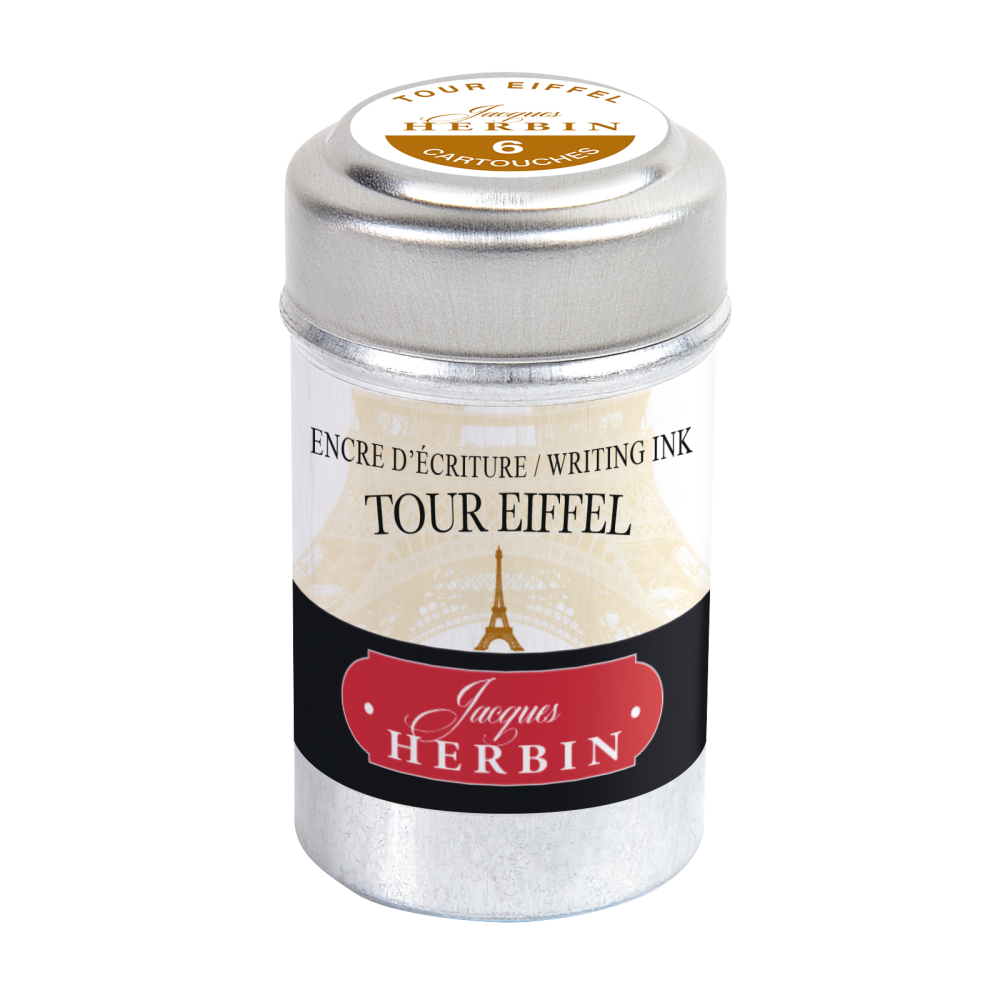 Naboje atramentowe - J.Herbin - Tour Eiffel 6 szt.