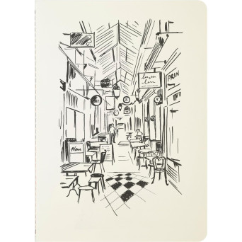 Ruled notebook Passage des Panoramas A5 - J.Herbin - 120 g