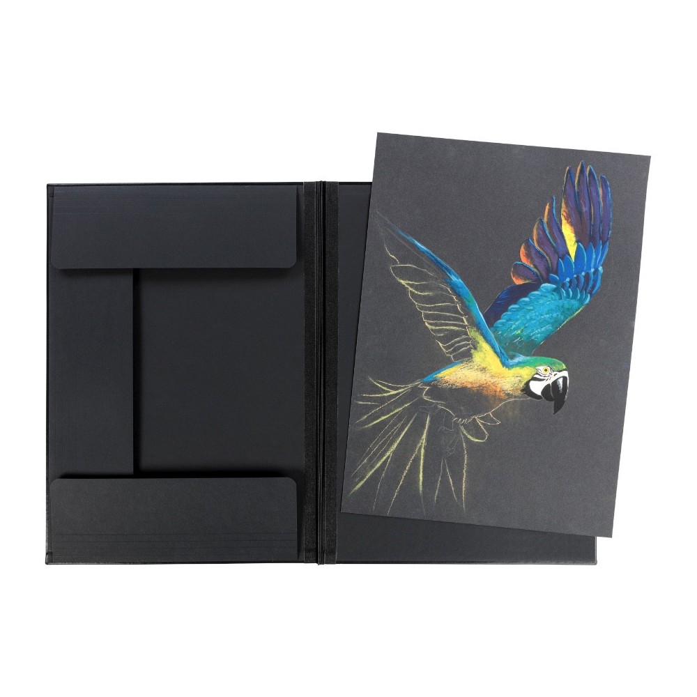 Teczka skórzana na rysunki 32 x 45 cm - Rhodia - Black