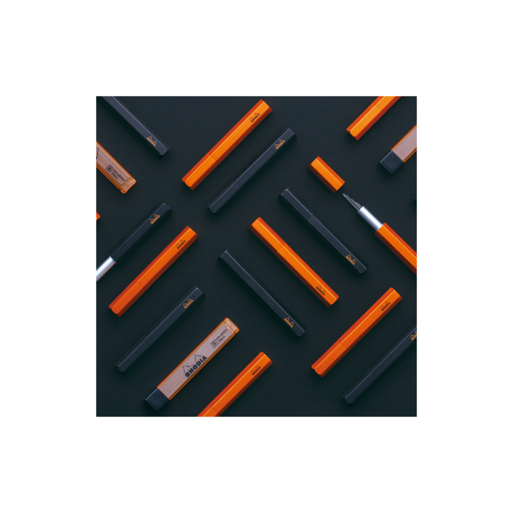 Set of lead refills with case 0,5 mm - Rhodia - Black 20 pcs