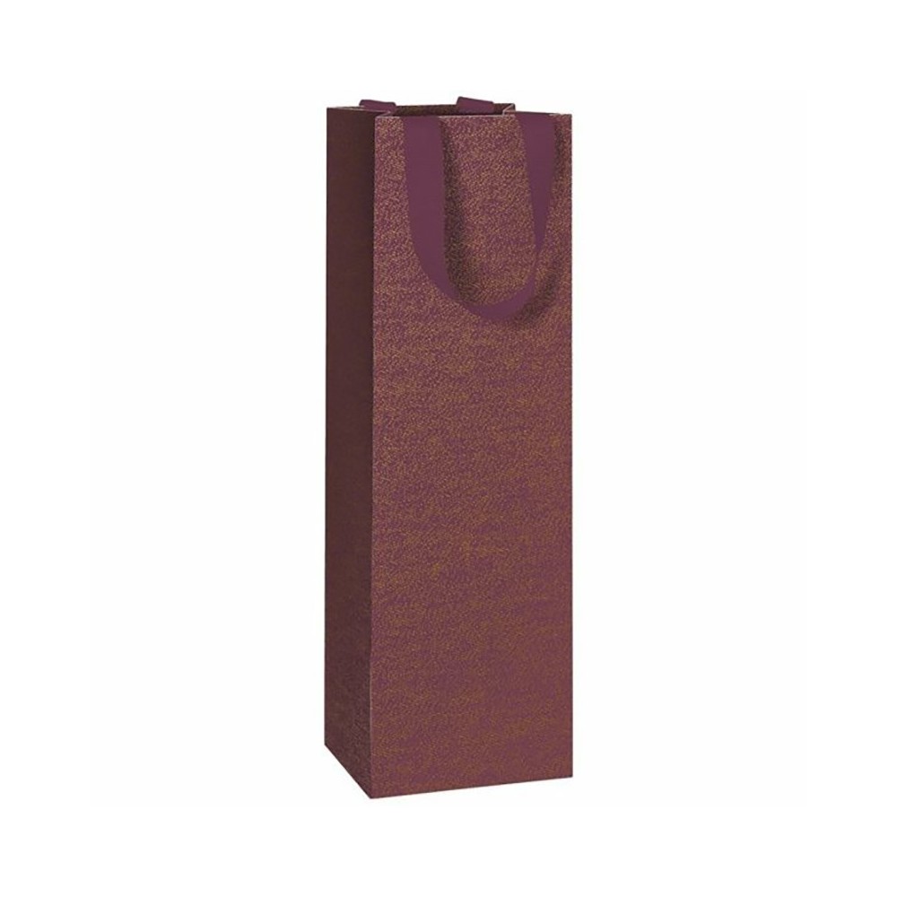 Paper wine gift bag Falcon - Stewo - Bordeaux 11 x 10,5 x 36 cm