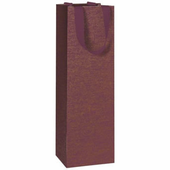 Torba prezentowa na wino Falcon - Stewo - bordowa 11 x 10,5 x 36 cm