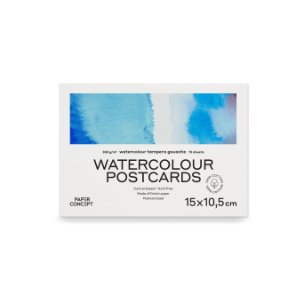 100% Cotton bookmark paper pad - PaperConcept - 15 x 10,5 cm 300 g 15 sheets
