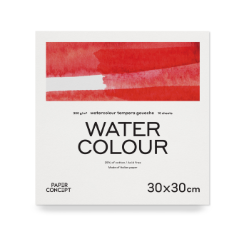 Watercolour paper pad - PaperConcept - cold press 30 x 30 cm 300 g 10 sheets