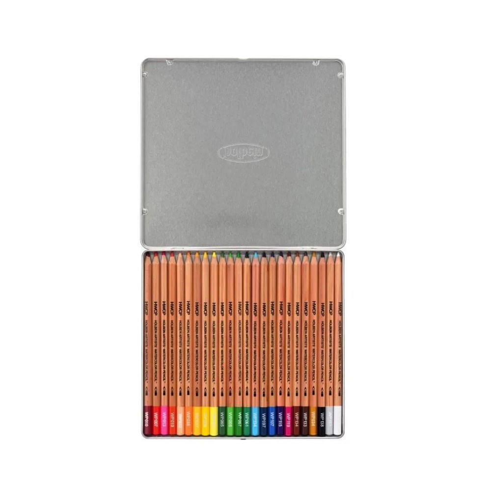 Set of Artists' Watercolor Pencils - Holbein - 24 pcs