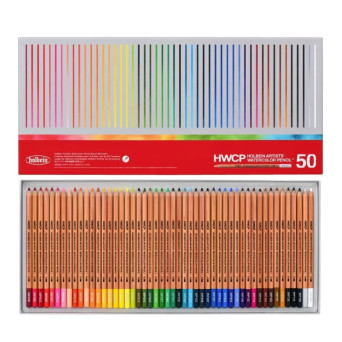 Set of Artists' Watercolor Pencils - Holbein - 50 pcs