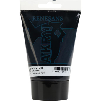 Acrylic A'kryl paint - Renesans - 90 black lake 100 ml
