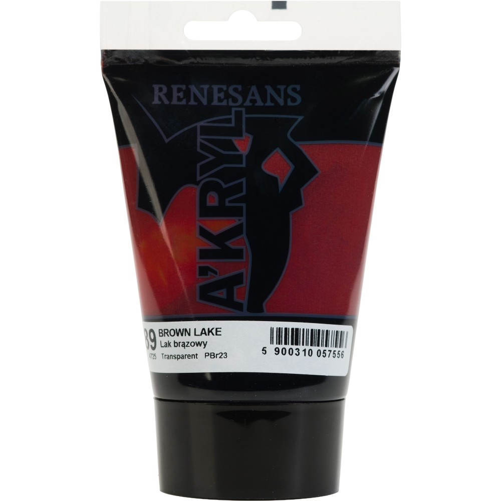 Farba akrylowa A'kryl - Renesans - 89 lak brązowy 100 ml
