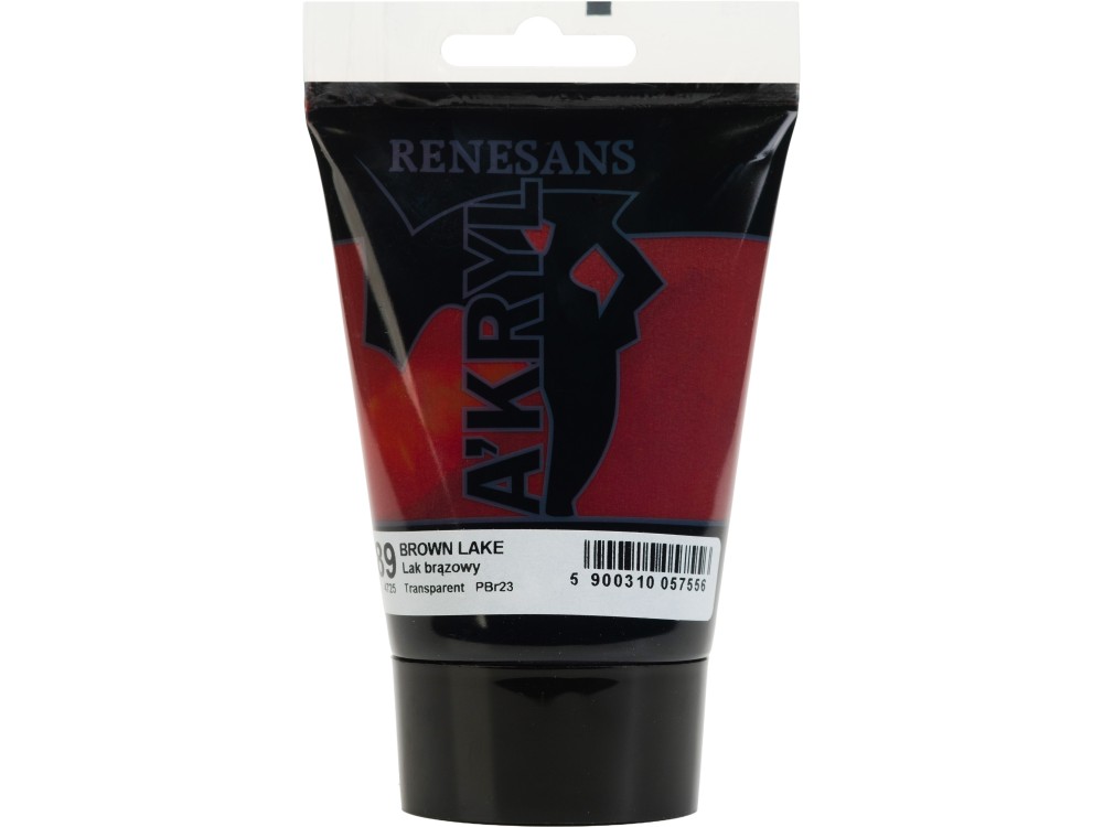 Acrylic A'kryl paint - Renesans - 89 brown lake 100 ml
