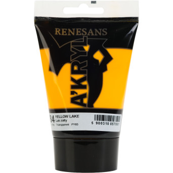 Farba akrylowa A'kryl - Renesans - 84 lak żółty 100 ml