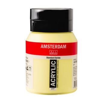 Acrylic paint - Amsterdam - 217 Lemon Yellow 500 ml