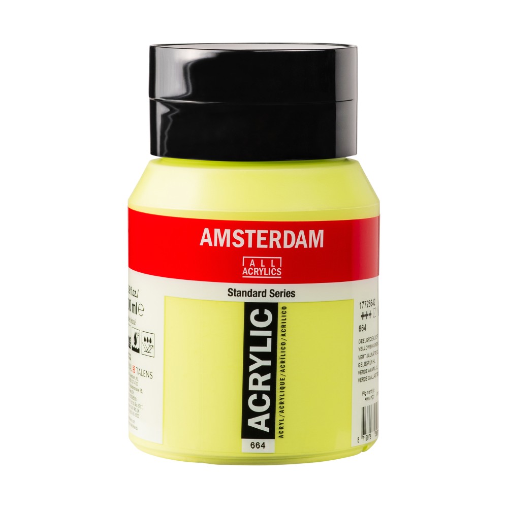 Acrylic paint - Amsterdam - 664 Yellowish Green 500 ml
