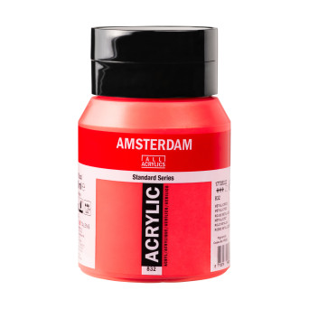 Farba akrylowa - Amsterdam - 832 Metallic Red 500 ml