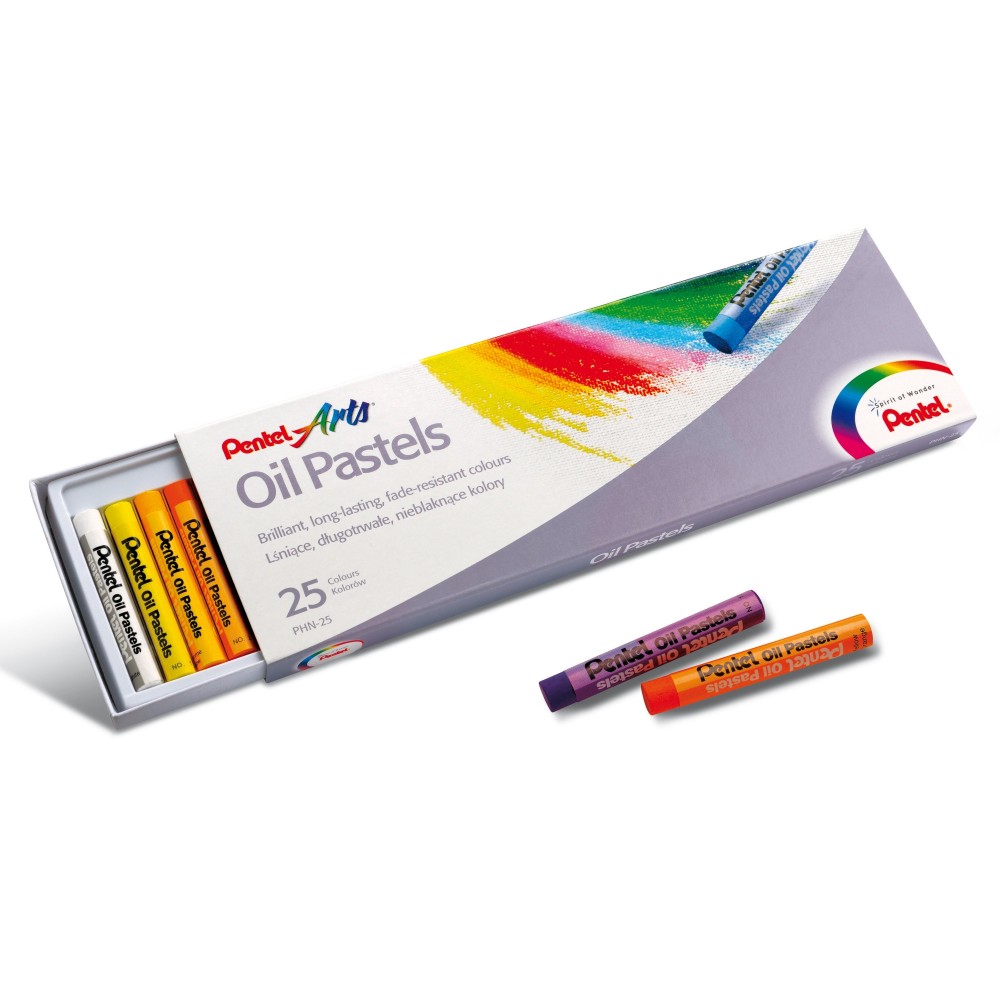 Pentel Oil Pastels - Set of 25 colours