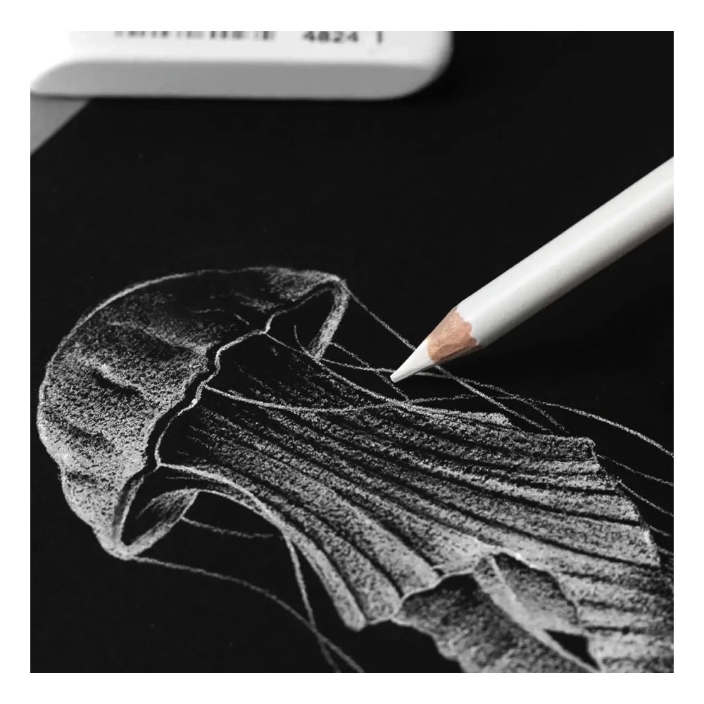 Set of Art charcoals in wood - Milan - white 3 pcs.