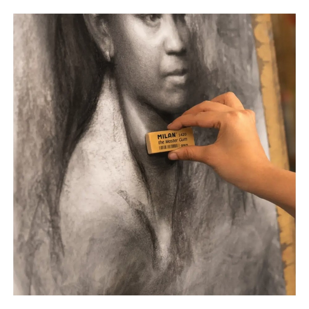 Set of Art charcoals in wood - Milan - black 3 pcs.