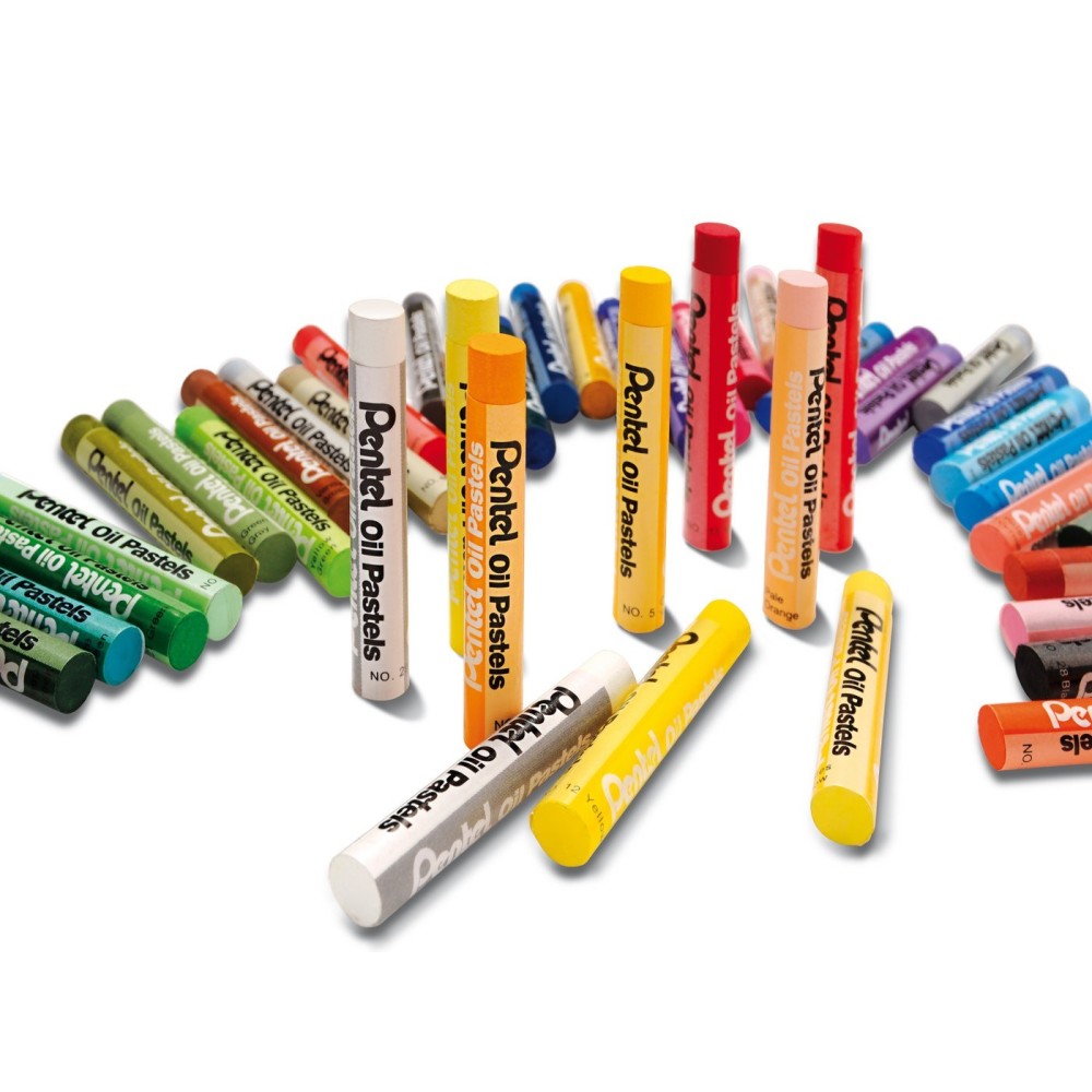 Pentel Oil Pastels - Set of 50 colours