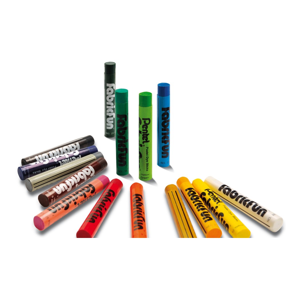 Zestaw pasteli do ozdabiania tkanin - Pentel - 15 kolorów
