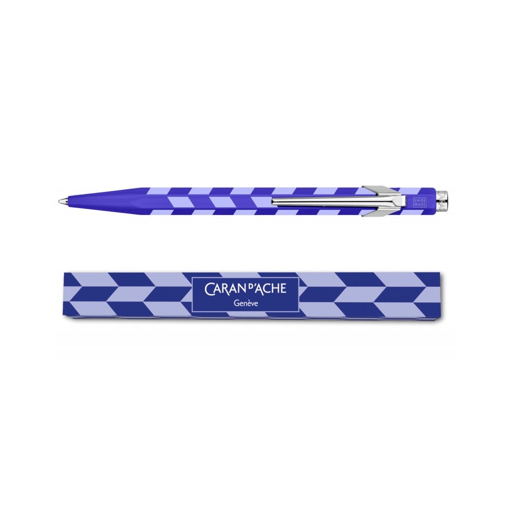Ballpoint 849 Mosaic pen - Caran d'Ache - Royal Blue