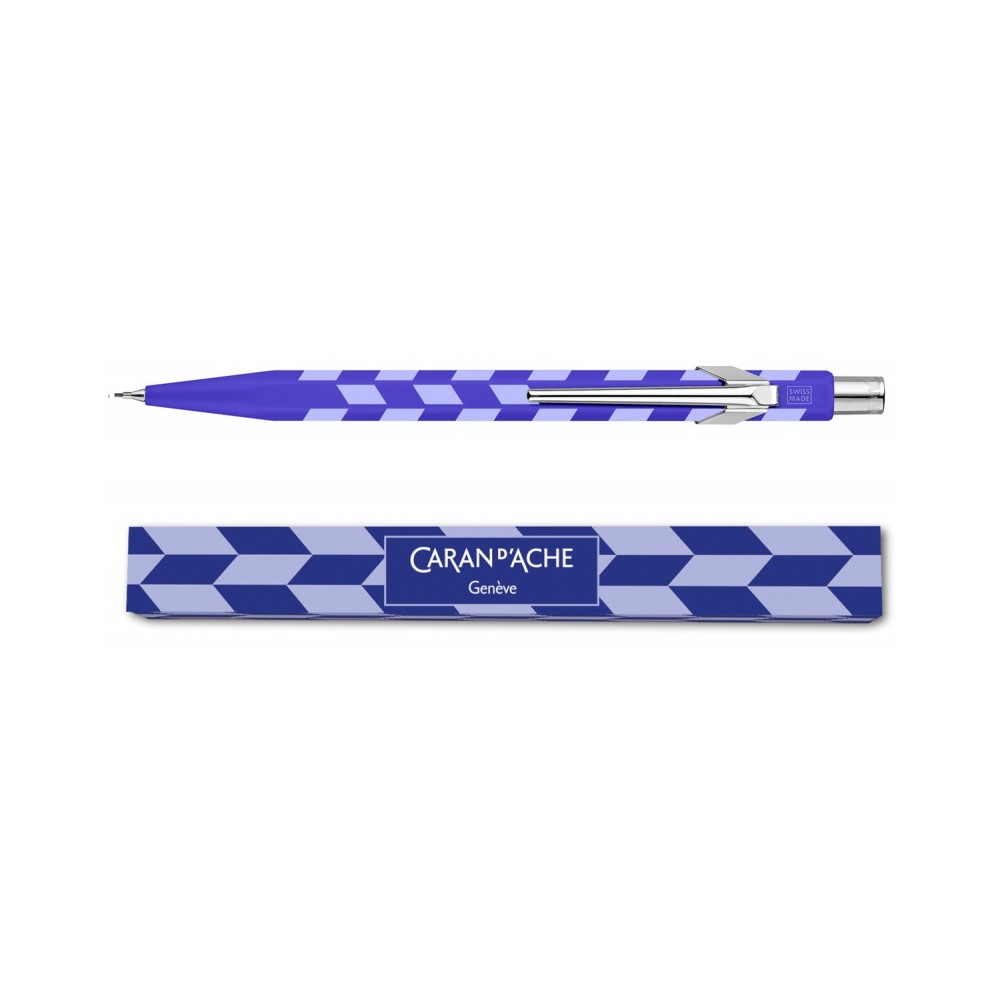 Mechanical pencil 844 Mosaic - Caran d'Ache - Royal Blue 0,5 mm