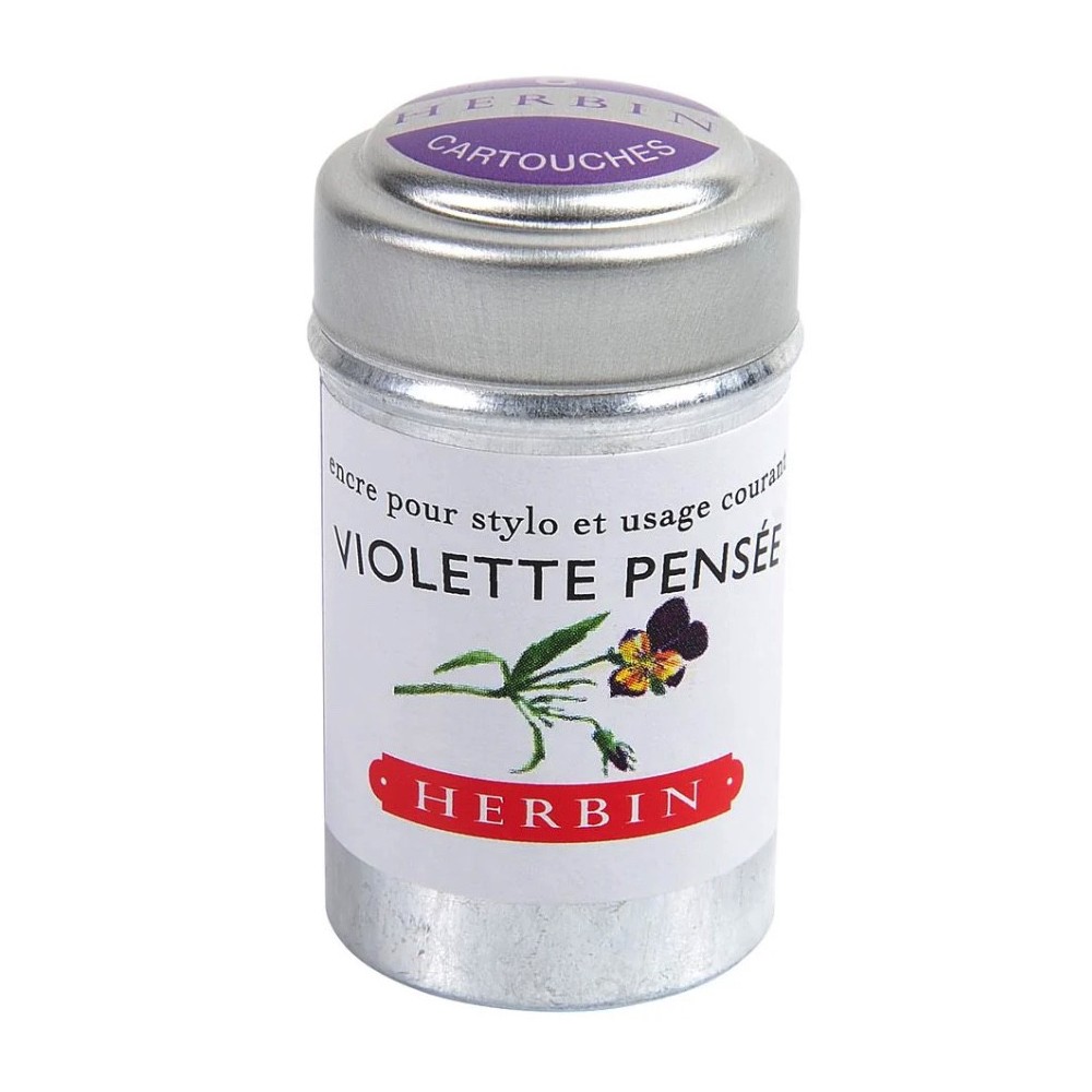 Ink cartridges - J.Herbin - Violet Pansy 6 pcs