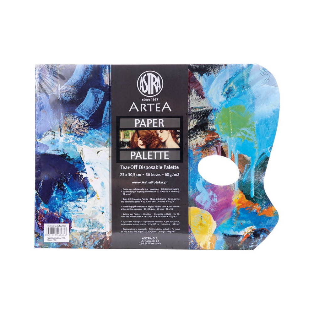 Paleta papierowa do malowania Artea - Astra - 23 x 30,5 cm 36 ark.