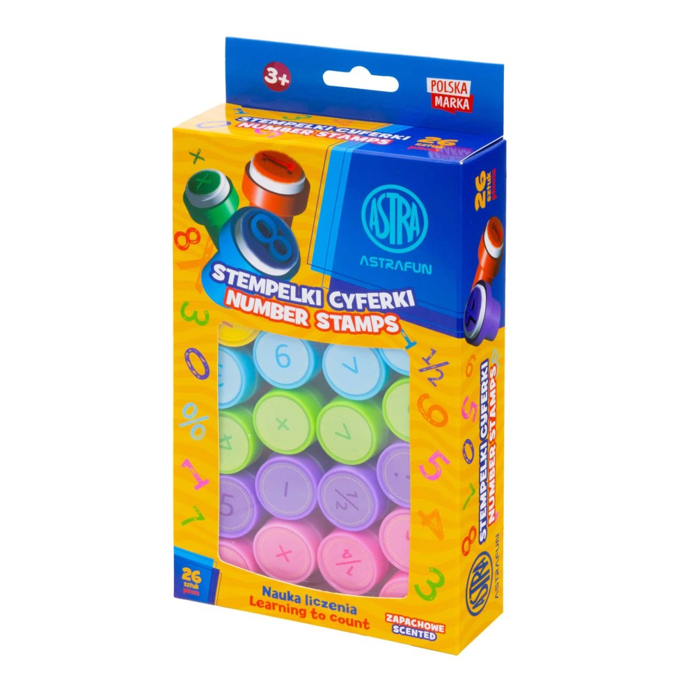 Set of scented stamps Numbers - Astra - 26 pcs