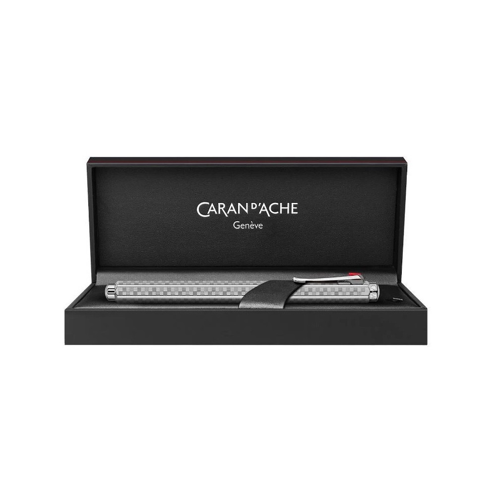 Ecridor Damier fountain pen with case - Caran d'Ache - Platinum M