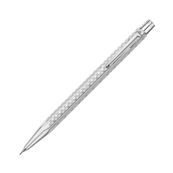 Ecridor Damier mechanical pencil with case - Caran d'Ache - Platinum 0,7 mm