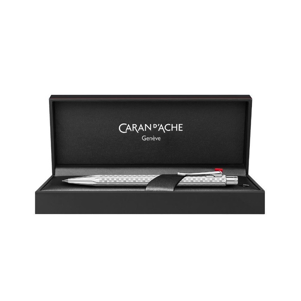 Ecridor Damier mechanical pencil with case - Caran d'Ache - Platinum 0,7 mm
