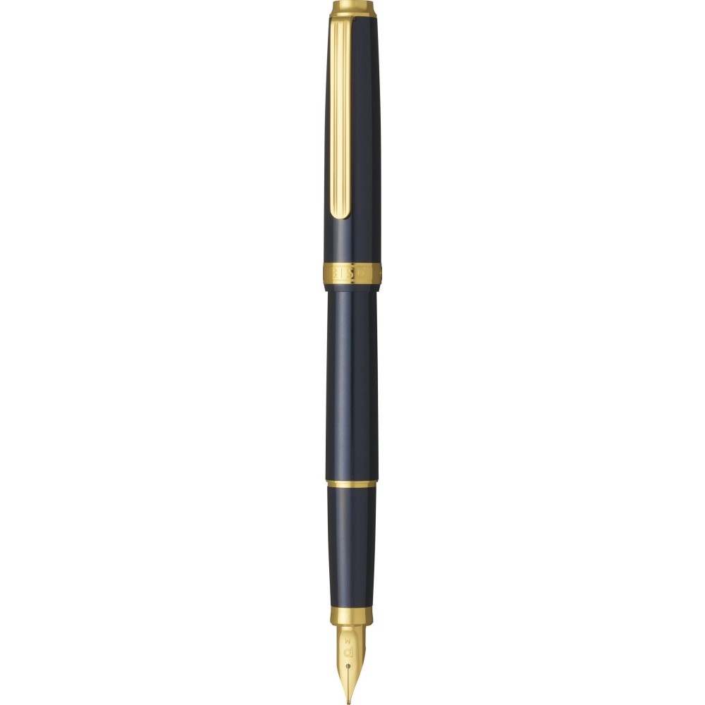 Fountain pen Biso - Platinum - Nebula Black F