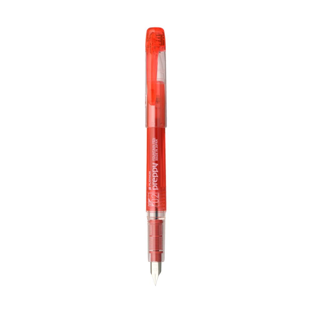 Pióro wieczne Preppy - Platinum - Red EF