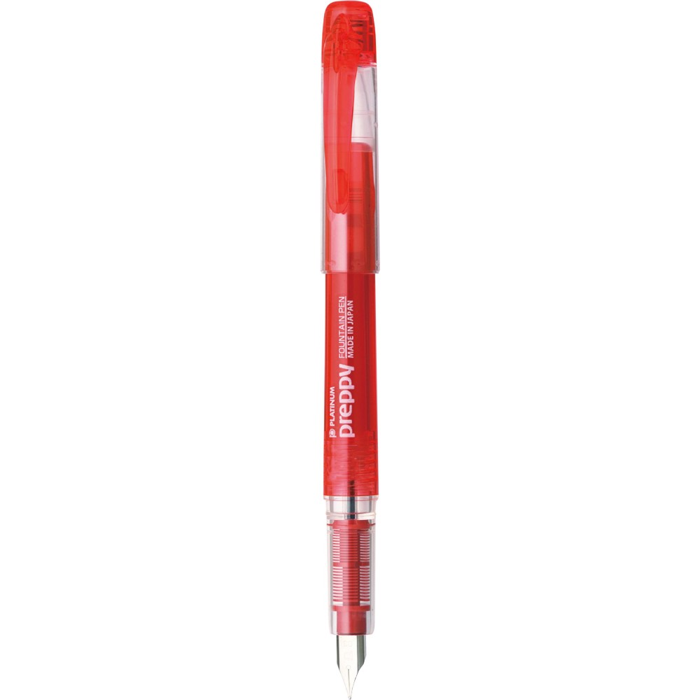 Fountain pen Preppy - Platinum - Red M